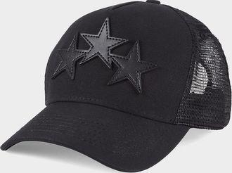 Amiri Men & apos;s 3-Star Trucker Hat