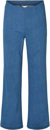 Rue de Femme Wide Broeken - Dames - Wijde Broeken - Blauw - XL - Denim - Broeken