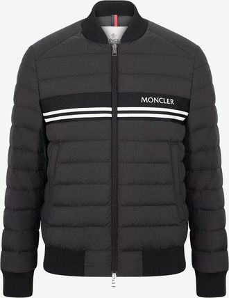 Moncler Daunenbomberjacke mit Logodetail Mounier