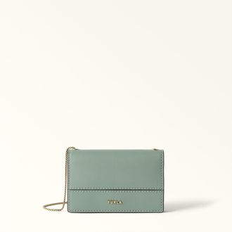 Furla Lia Porta Carte Di Credito S Winter Sky Blu Pelle Di Vitello Sidney Donna