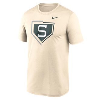 Nike Michigan State Primetime Baseball Icon Legend Nike Mens Dri-FIT College T-Shirt in White | NKGK15AMST-XVX