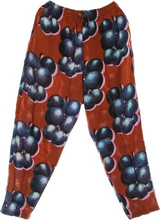 Obey Multikleur Katoenen Lange Broek - Dames - Straight fit broeken - Veelkleurig - XS - Katoen - Broeken