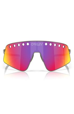 Oakley Sutro TI Sweep 138mm Prizm Shield Sunglasses in Matte Grey at Nordstrom