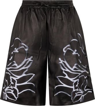 Valentino Garavani Dames, Korte broeken, Zwart, Maat: M Polyamide