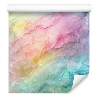 OEM Carta Da Parati Color Crema, Corallo, Mare E Rosa Cipria 50x1000 Cm