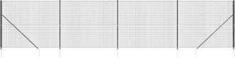 vidaXL Vidaxl - Cerca De Alambre Con Pinchos De Anclaje Gris Antracita 1,8x10 M