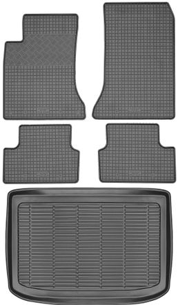 OEM Juego De Alfombrillas De Goma Para Coche Y Maletero Para Mercedes Clase A W176 Hatchback (2013-2018)