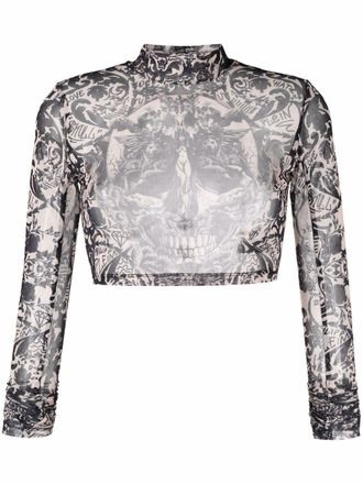 Philipp Plein Top New Baroque crop - Toni neutri