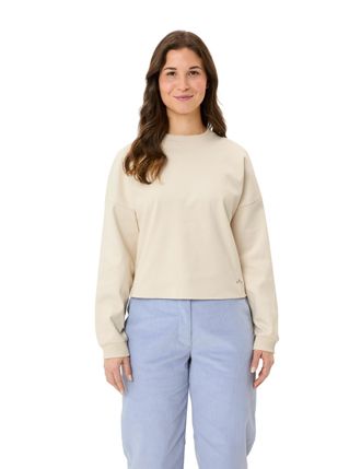Vaude Langarmshirt VAUDE WOMENS NAJUN LS SHIRT, Damen, Gr. 34, beige (ecru), Obermaterial: 100% Baumwolle, Shirts Langarmshirt