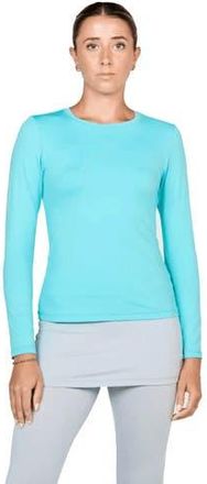 Sofibella UV Colors Womens Long Sleeve Tennis Shirt in Air at Nordstrom, Size X-Large
