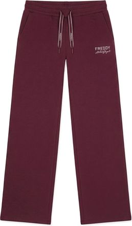 Freddy Pantaloni Sportivi Donna Wide Leg in Felpa Freddy