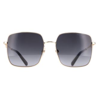 Marc Jacobs Square Womens Gold Black Dark Grey Gradient 654/S Metal - One Size
