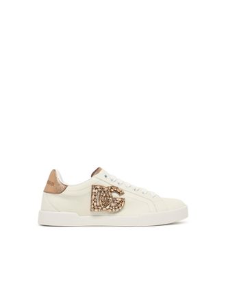 Dolce & Gabbana Portofino ivoorwitte leren sneakers
