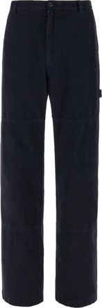 Dolce & Gabbana Cargo Pants - Heren - Straight fit broeken - Blauw - L - Katoen - Broeken