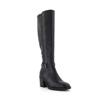 Dune London Womens Ladies Trance - Knee-High Boots - Black Leather (archived) - Size UK 3