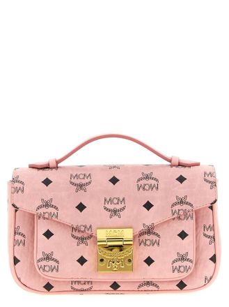MCM Pink Tracy Medium Crossbody Bag