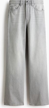 H&M Wide High Jeans - Grau