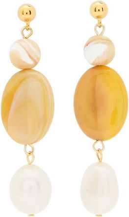 Anni Lu Anni LU Desert Dreamer 18kt Gold-plated Drop Earrings - Orange - One Size