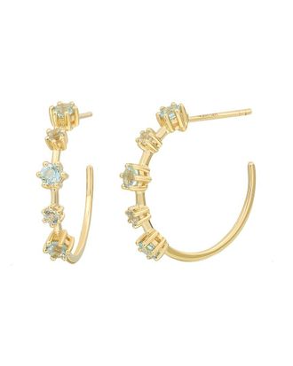 Bony Levy 14K 1.02 ct. tw. Blue Topaz Earrings