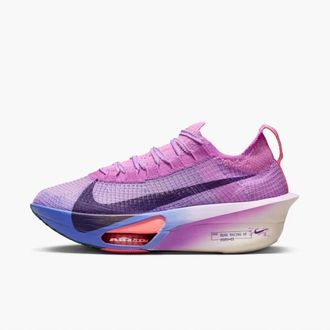 Nike Womens Alphafly 3 Running Shoes In Fuchsia Glow/violet/sapphire/purple Dynasty