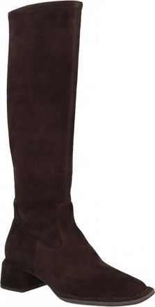L'Amour Des Pieds Womens Nolita Suede Boot In Chocolate