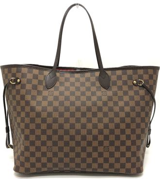 Louis Vuitton Brown Ebene Damier Canvas Handbag Shoulder Bag Tote Bag (Pre-Owned)