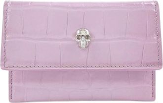 Alexander McQueen Pre-owned Wallets, female, Purple, Size: ONE SIZE Pre-owned Leather Wallet