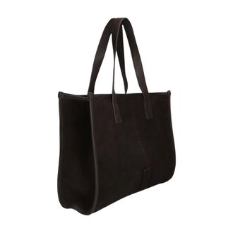 Shabbies Amsterdam Verena Interlace Handtas - Dames - Tassen - Bruin - Maat: ONE Size Leer