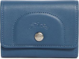 Longchamp Le Pliage Xtra Leather Flap Card Case in Pilot Blue at Nordstrom Rack