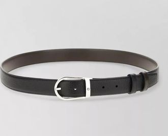 Montblanc leather reversible belt adjustable length detail