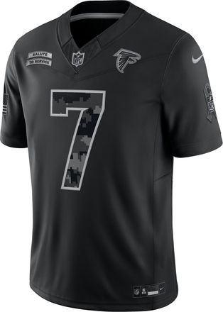 Nike Bijan Robinson Atlanta Falcons Salute to Service Nike Mens Dri-FIT NFL Limited Jersey in Black | SSLM00AF32-SDT