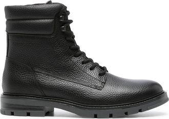 Tommy Hilfiger padded leather ankle boots - men - Calf Leather/Rubber/Polyurethane/Fabric - 45 - Black