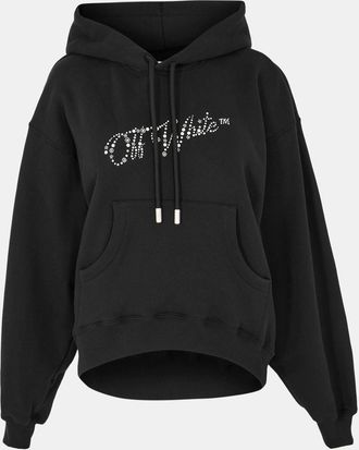 Off-white Womens Off White Off Star Hoody in Black/White - Size 8 UK