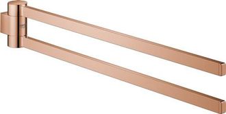 GROHE Barra De Toalla Selection 400mm. R&iacute;gido 2 Brazos Oro Rosa Brillante