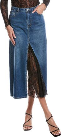 Gracia Denim Maxi Skirt
