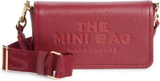 Marc Jacobs The Mini Leather Crossbody Bag in Cherry at Nordstrom