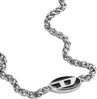 Diesel Stainless steel chain necklace - Necklaces - Unisex - Silver