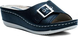 GC SHOES Justina Buckle Wedge Sandal in Black at Nordstrom Rack, Size 6.5