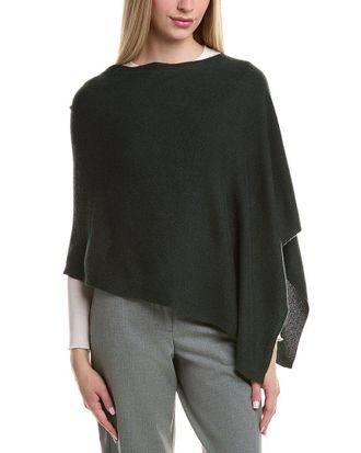 Sofiacashmere Sofiacashmere Jersey Solid Wool & Cashmere-Blend Poncho