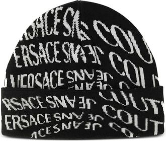 Versace Jeans Couture Berretto con effetto jacquard - Nero