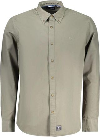 North Sails Shirt met Lange Mouwen - Heren - Casual Overhemden - Groen - M - Katoen - Overhemden