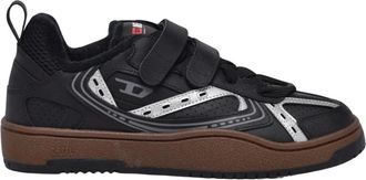 Diesel Schoenen, Heren, Zwart, 42 EU, Leer, Ukiyo Sneaker