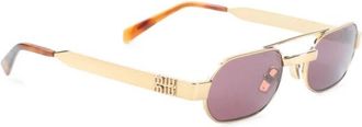 Miu Miu Sunglasses, female, Yellow, Size: ONE SIZE MU B52S Sunglasses