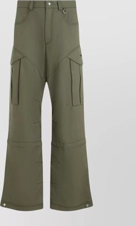 Off-white straight cargo pant wide leg