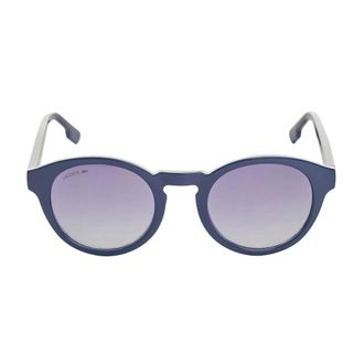 Lacoste Sunglasses, female, Blue, ONE SIZE, Round Acetate Sunglasses for Women