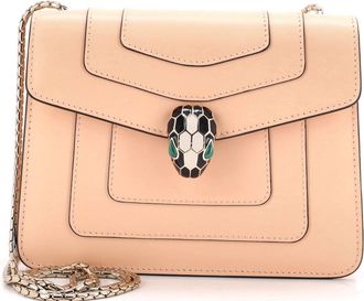 Bulgari Serpenti Forever Square Shoulder Bag Leather Small