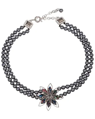 Eyecandy LA Eye Candy La Glass Crysal Statement Necklace