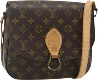 Louis Vuitton Pre-owned Cross Body Bags, female, Brown, Size: ONE SIZE Pre-owned Saint Cloud Shoulder Bag