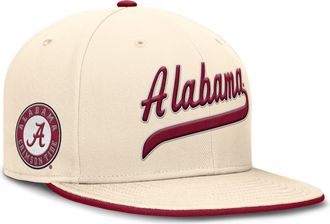 Nike Alabama Crimson Tide Primetime True Nike Mens Dri-FIT College Fitted Hat in Brown | NC110C3BABN-4EN