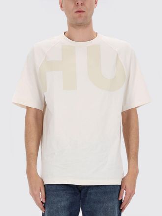 HUGO BOSS T-shirt in cotone con big logo Hugo